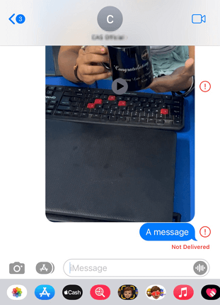 iMessages not delivered