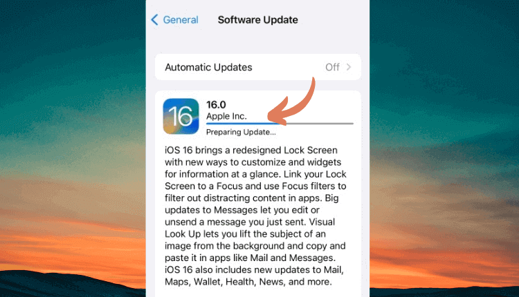 iPhone Stuck on Preparing Update
